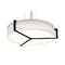 Afx Apex 27in. Medium Base Pendant, Espresso Finish, Linen White Shade APP2432MBES-LW - alternate 1